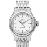 Tissot T Classic Carson Automatic White Dial Silver Steel Strap Watch For Women - T085.207.11.011.00