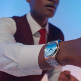 Tissot PRX Powermatic 80 Gradient Blue Dial Silver Steel Strap Watch for Men - T137.407.11.351.01
