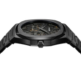 D1 Milano Ultra Thin Two Tone Black Steel Strap Watch for Men - D1-UTBJ31