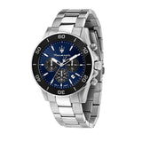 Maserati Competizione Chronograph Blue Dial Silver Steel Strap Watch For Men - R8873600009
