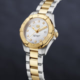 Tag Heuer Aquaracer Diamonds Mother of Pearl Dial Two Tone Steel Strap Watch for Men - WBD1422.BB0321