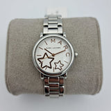 Marc Jacobs Classic White Dial Silver Steel Strap Watch for Women - MJ3591
