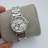 Marc Jacobs Classic White Dial Silver Steel Strap Watch for Women - MJ3591
