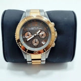 Marc Jacobs Marc Chronograph Grey Dial Two Tone Steel Strap Watch for Men - MBM3157