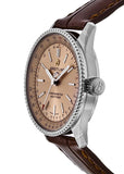 Breitling Navitimer Automatic 35 Brown Dial Brown Leather Strap Watch for Men - A17395201K1P1