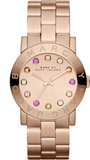 Marc Jacobs Blade Rose Gold Dial Rose Gold Steel Strap Watch for Women - MBM3142