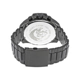 Diesel Mega Chief Chronograph Black Dial Black Steel Strap Watch For Men - DZ4355