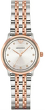 Emporio Armani Alpha Silver Dial Two Tone Steel Strap Watch for Women - AR1962