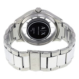 Armani Exchange Hampton Chronograph Blue Dial Silver Steel Strap Watch For Men - AX2178