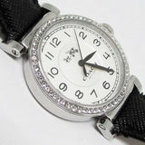 Coach Madison White Dial Black Leather Strap Watch for Women - 14502399