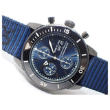 Breitling Superocean Heritage Chronograph 44 Outerknown Blue Dial Blue NATO Strap Watch for Men - M133132A1C1W1