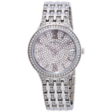 Bulova Crystal Collection Silver Dial Silver Steel Strap Watch for Women - 96L243