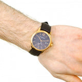 Burberry The Classic Brown Dial Brown Leather Strap Watch for Men - BU10012