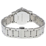 Burberry The City Silver Diamonds Dial Silver Steel Strap Watch for Women - BU9230