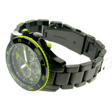 Marc Jacobs Rock Chronograph Black Dial Black Steel Strap Watch for Men - MBM5026