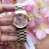 Michael Kors Cooper Rose Gold Rose Gold Steel Strap Watch for Women - MK6275