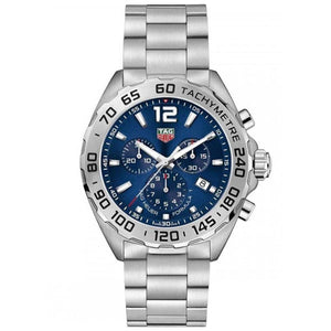 Tag Heuer Formula 1 Chronograph Blue Dial Silver Steel Strap Watch for Men - CAZ101K.BA0842