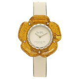 Coach Perry White Dial Beige Leather Strap Watch for Women - 14503050