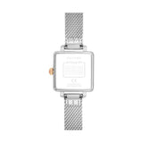 Coach Cass White Dial Silver Mesh Bracelet Watch for Women - 14503697