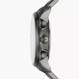 Fossil Goodwin Chrono Analog Black Dial Grey Steel Strap Watch for Men - FS5518