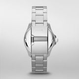 Fossil Cecile Chronograph Silver Dial Silver Steel Strap Watch for Women - AM4481