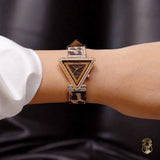 Guess Fame Diamonds Rose Gold Dial Rose Gold Mesh Bracelet Watch for Women - GW0508L3