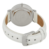 Daniel Wellington Petite Bondi White Dial White Leather Strap Watch For Women - DW00100190