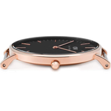 Daniel Wellington Classic Reading Black Dial Black Leather Strap Watch For Men - DW00100129