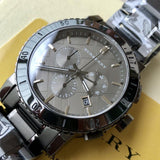 Burberry The City Grey Dial Gunmetal Grey Steel Strap Watch for Men - BU9381