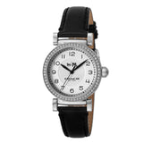 Coach Madison White Dial Black Leather Strap Watch for Women - 14502399