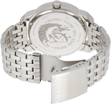 Diesel Mini Daddy Dual Time Silver Dial Stainless Steel Watch For Men - DZ7305
