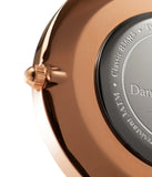 Daniel Wellington Classic Suffolk White Dial Brown Leather Strap Watch For Women - DW00100120