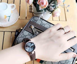 Gucci G Interlocking Brown Dial Brown Leather Strap Watch For Women - YA133504