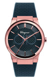Salvatore Ferragamo Sapphire Black Dial Black Silicone Strap Watch for Men - SFHP00420