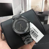 Marc Jacobs Tether Transparent Black Dial Black Steel Strap Watch for Women - MBM3415