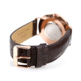 Daniel Wellington Classic York White Dial Brown Leather Strap Watch For Men - DW00100011