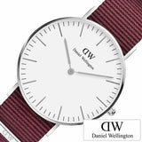 Daniel Wellington Classic Roselyn White Dial Red NATO Strap Watch For Women - DW00100272