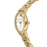 Marc Jacobs Baker White Dial Gold Steel Strap Watch for Women - MBM3247