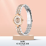 Coach Park Silver Dial Two Tone Steel Strap Watch for Women - 14503642