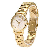 Marc Jacobs Baker White Dial Gold Steel Strap Watch for Women - MBM3247