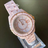 Coach Preston Pink Dial Pink Steel Strap Watch for Women - 14503463