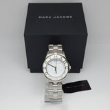 Marc Jacobs Blade White Dial Silver Steel Strap Watch for Women - MBM3048