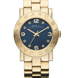 Marc Jacobs Amy Green Dial Gold Steel Strap Watch for Women - MBM8619