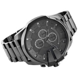 Diesel Mega Chief Chronograph Grey Dial Grey Steel Strap Watch for Men - DZ4282