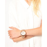 Michael Kors Dylan Rose Gold Dial Rose Gold Steel Strap Watch for Women - MK5576