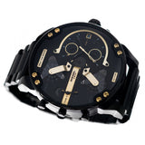 Diesel Mr. Daddy 2.0 Chronograph Black Dial Black Steel Strap Watch For Men - DZ7435