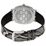 Gucci Grip Vintage Blue Dial Snakeskin Brown Leather Strap Watch for Women - YA152401