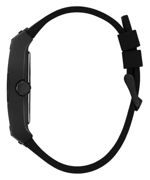 Guess Legend Analog Black Dial Black Rubber Strap Watch For Men - GW0648G1