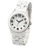 Marc Jacobs Pelly White Dial White Silicone Strap Watch for Women - MBM2503