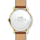 Coach Delancey White Dial Brown Leather Strap Watch for Women - 14502715